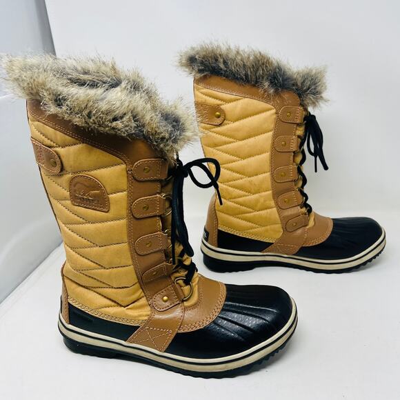 Sorel Tofino II Fur Trim Tall Snow Boots Waterproof Weather Winter Outdoor - 8.5 - Picture 5 of 7